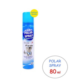 LOTล่าสุด ขนาดพกพา!!! Polar Spray สเปรย์ปรับอากาศกลิ่นยูคาลิป 80 มล.