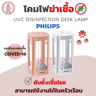 พร้อมส่ง ! โคมไฟแสง UV-C ป้องกันเชื้อโรค รุ่น Desk lamp 24W แบบตั้งโต๊ะ ยี่ห้อ Philips