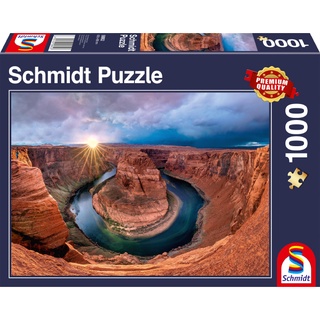 SCHMIDT: GLEN CANYON, HORSESHOE BEND ON THE COLORADO RIVER (1000 Pieces) [Jigsaw Puzzle]