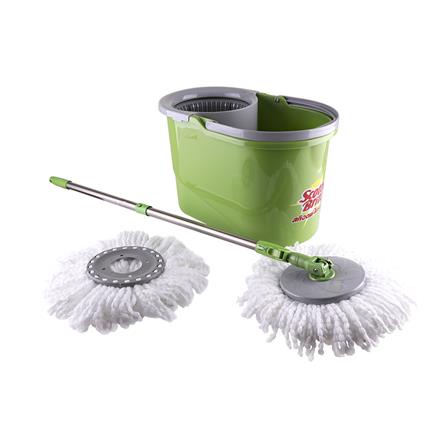 FREE HOME ชุดอุปกรณ์ถังปั่น ดูโอวอช SCOTH-BRITE XN002037879 ไม้ถูพื้น ถูพื้น อุปกรณ์ทำความสะอาด