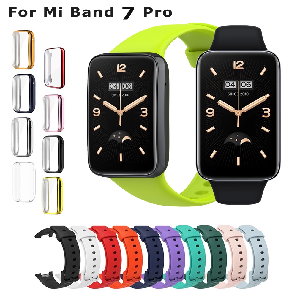 สายนาฬิกาข้อมือซิลิโคน แบบเปลี่ยน สําหรับ Mi Band 7 Pro Mi Band 7 Pro