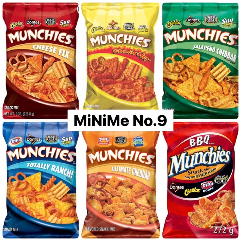 Munchies USA 🇺🇸 cheetos/ Doritos รวมฮิต ข้าวโฟดอบกรอบยี่ห้อดังของเมกา ตรา มันชีส์ รส Flamin Hot Mix/ Cheese Mix