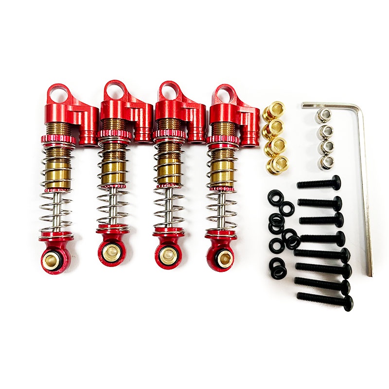 FMS 1/24 Power Wagon FCX24 ชิ้นส่วนอัพเกรดโช้คอัพโลหะไฮดรอลิก