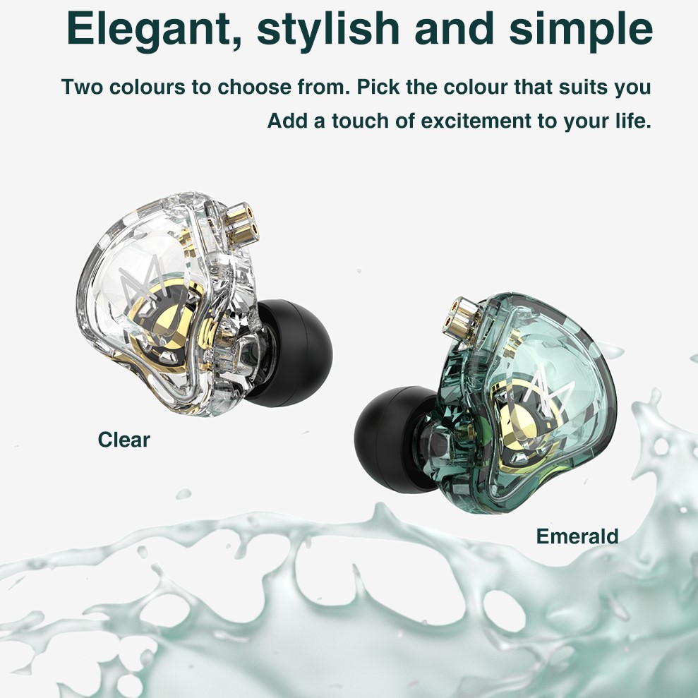 TRN MT1 3.5mm/Type C หูฟัง iem เปลี่ยนสายได้ 2pin มี Mic หูฟังอินเอีย inear เสียงใส รายละเอียดคมชัด