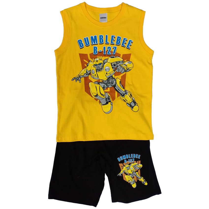 ส่งฟรี CHARACTER ชุดเซ็ทเสื้อและกางเกง ลายBUMBLEBEE รุ่น KBYW1FD25Y (สีเหลือง) 9 ปี เก็บเงินปลายทาง