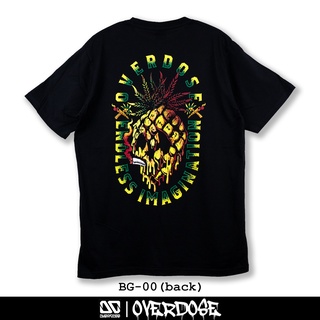 Overdose T-shirt เสื้อยืดคอกลม สีดำ รหัส BG-00(โอเวอโดส)