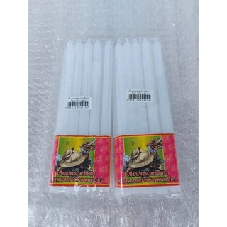 เทียนหอม หนักบาท เกรด AA แพ็คละ 10 แท่ง มีให้เลือก 4 สี