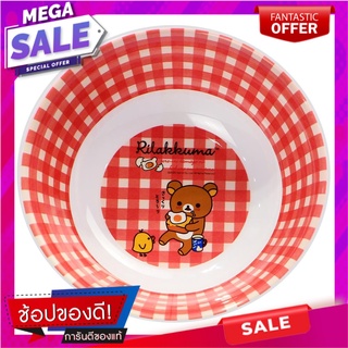 ชามเมลามีน 7" SUPERWARE RILAKKUMA MEETS WITH EGGS อุปกรณ์ใส่อาหาร MELAMINE BOWL 7" SUPERWARE RILAKKUMA MEETS WITH EGGS