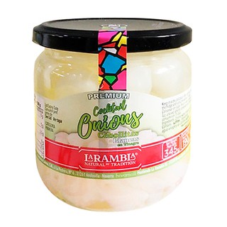 La Rambla PREMIUM COCKTAIL ONIONS 345 g. หัวหอมดองในน้ำเกลือ - LR100