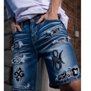 กางเกงขาสั้นยีนส์ Nrez Bandana Short Pants