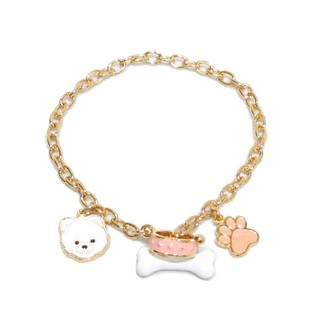 ข้อมือเซทกระดูก-ปลอกคอ ปอมเมอเรเนียน (Gubjung &amp; Friends Pomeranian bracelet)