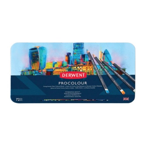 DERWENT PROCOLOUR PENCIL SET (ซี ดับบลิว อาร์ต) สีไม้ ชุดสีไม้ ชุดดินสอสีไม้ เขียนลื่น CWArt 24,72 ส
