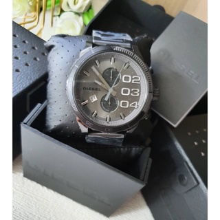 นาฬิกาชาย เรือนจริงสวยมากกค่ะ Diesel DZ4314 Mens Double Down 48 Chronograph Gunmetal Stainless Steel Watch