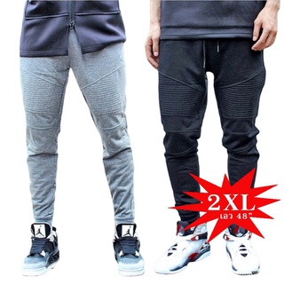 ร้านค้าเล็ก ๆ ของฉันกางเกงขายาว กางเกงจ็อกเกอร์ Jogger SWEATPANTS กางเกงวอร์ม ไซส์ S - 2XL เอว46 นิ้ว รุ่นตีตะเข็บหน้านุ