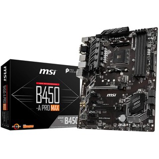 MSI B450 A PRO MAX AMD Ryzen 3rd Gen AM4 M.2 USB 3 DDR4 Mainboard (ใช้แทน H110 BTC,TB250 btc pro,TB360 BTC PRO 2.0)