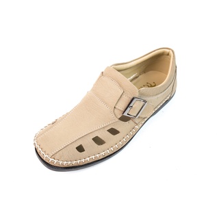 HEAVY SHOESรองเท้าแบบสวม PC6305  มี 2 สี เบจ น้ำตาล