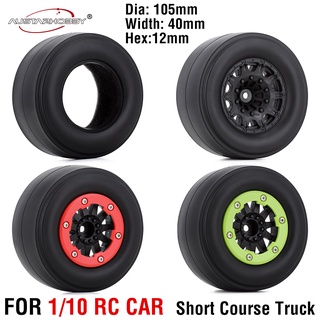 4PCS/Set Austar RC Car Wheels and Tires 1/10 Scale 12mm Hex for Traxxas Slash 2WD Short-course