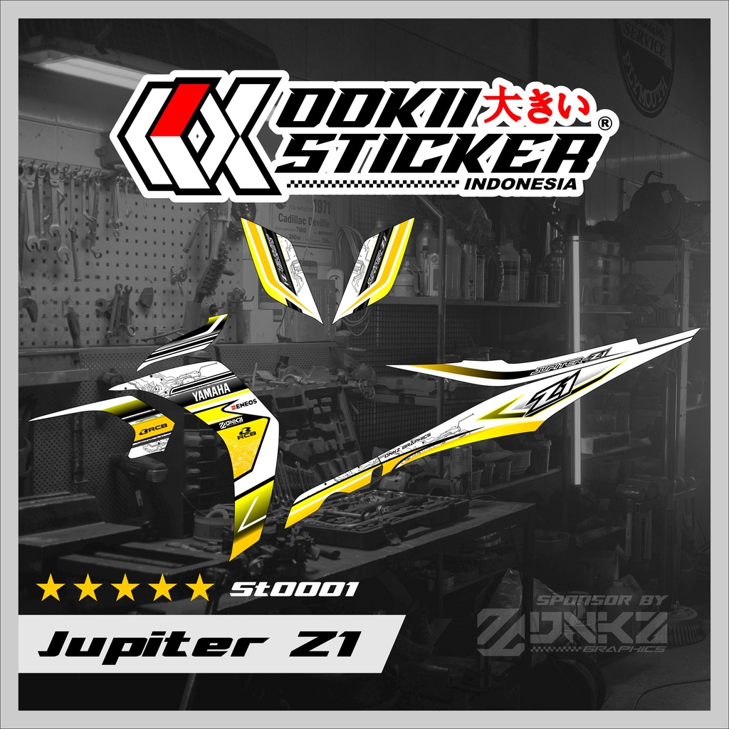 Jupiter Z1 Lagenda 115Z Jupiter RC Decal Striping Jupiter Z1 Premium Racing ST0001 OOIKII