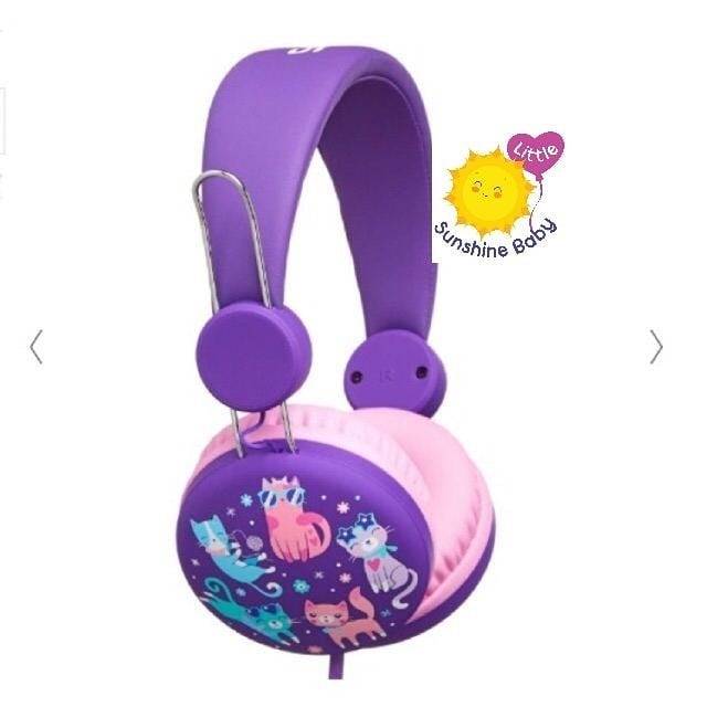 Smiggle Ori Cat หูฟังสีม่วงลายแมว