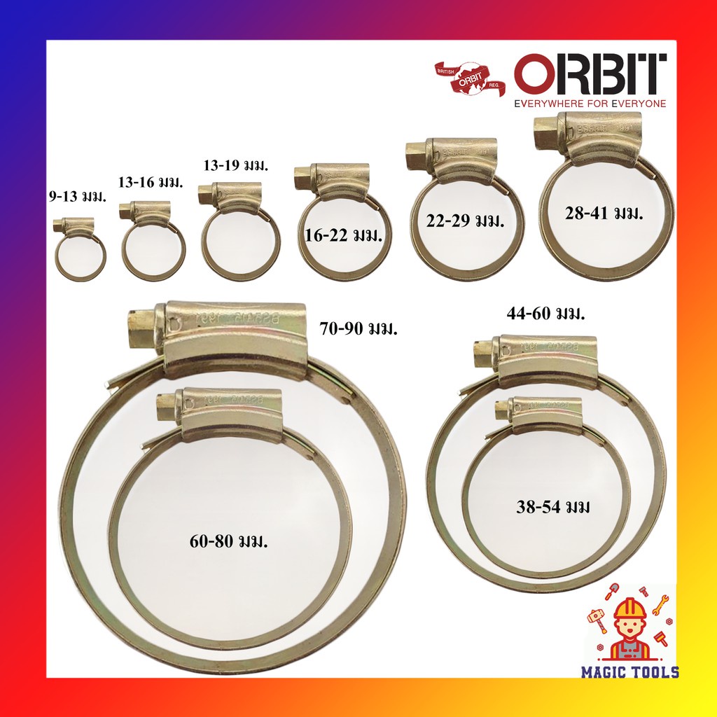 ORBIT เข็มขัดรัดท่อ ของแท้100%