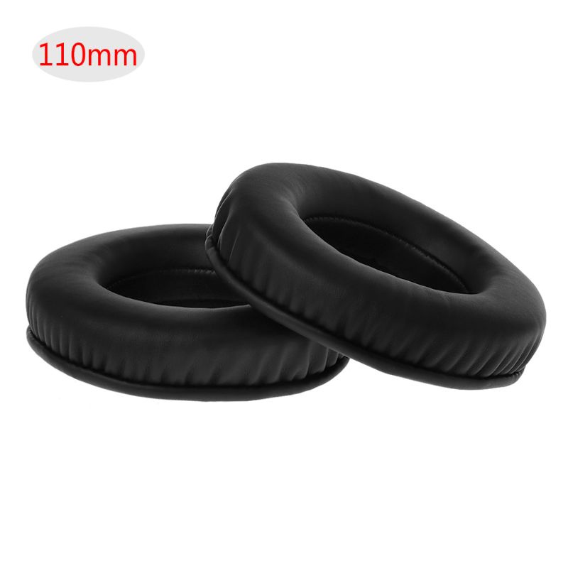 Charmantcc โฟมนุ่ม 2 ชิ้นแผ่นรองหูฟังฝาครอบรอบหูฟัง Holster Earpads สีดํา