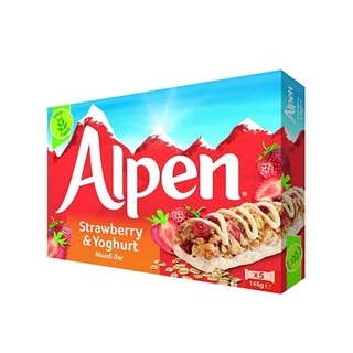 Alpen Protein Bar Strawberry &amp; Yoghurt อัลเพน โปรตีน บาร์ สตอเบอรี่ผสมโยเกิร์ต 145g