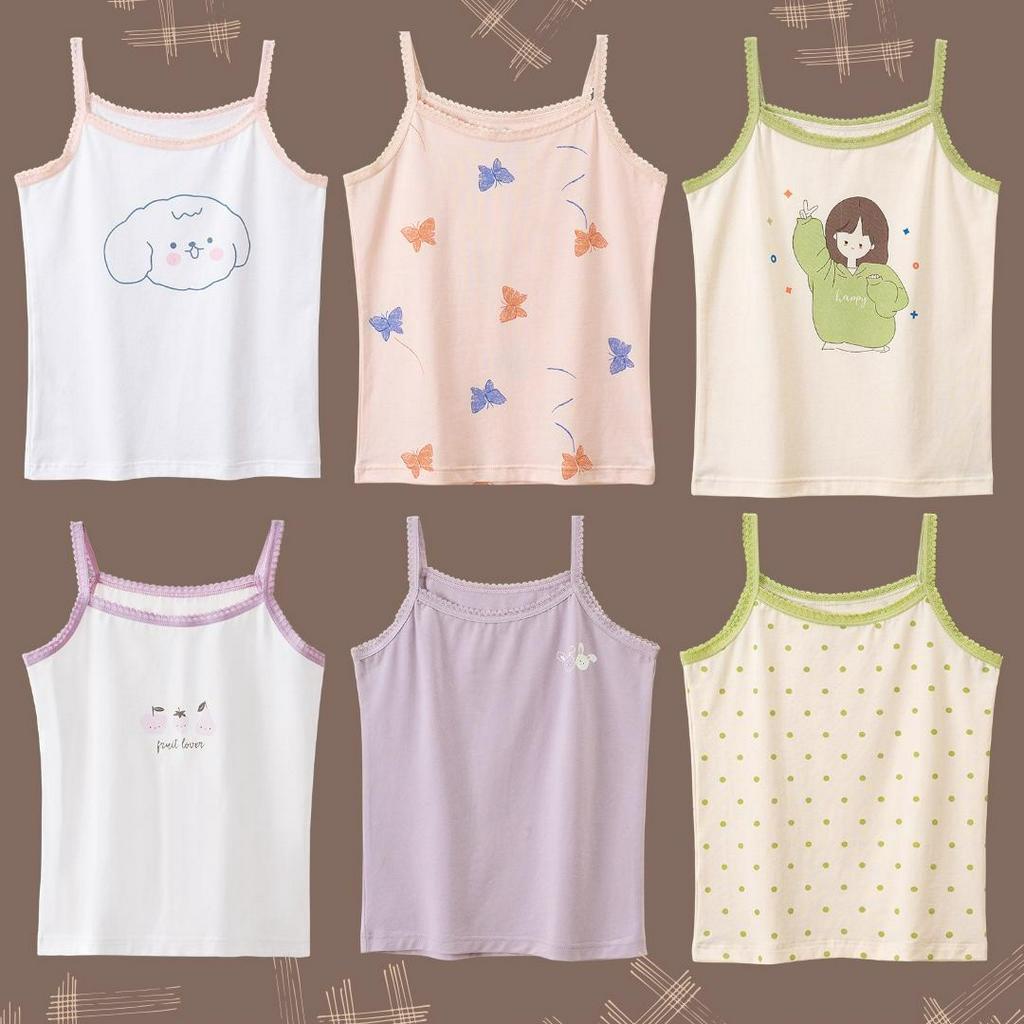 พรีเมี่ยมนําเข้า GIRLS TANK TOP GIRLS UNDERWEAR SINGLET 7