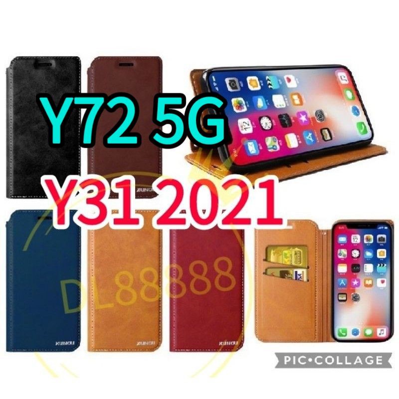 Y72🔥พร้อมส่ง🔥เคสฝา​พับ​XUN For Vivo Y31 2021 | Y31 2021 / Y72 5G / Vivo Y72 5G / Y52  ใส่​บัตร​+พร้อ