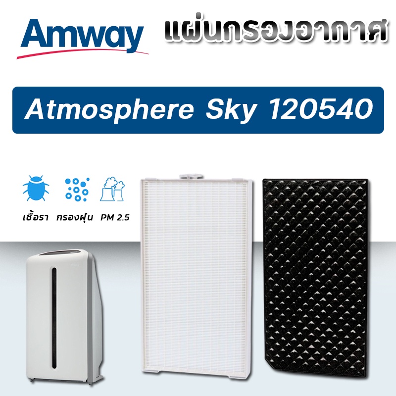 Amway Atmosphere Sky Filter แผ่นกรองเครื่องฟอกอากาศ แอทโมสเฟียร์สกาย แผ่นกรองฝุ่น แผ่นกรองกลิ่น