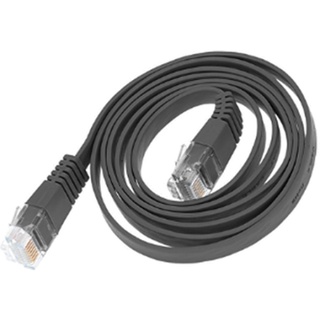 Mazer RJ-45 CAT7 Flat LAN Cable 3m / 5m /10m Black (M-CAT7F300-BK/M-CAT7F500-BK/M-CAT7F1000-BK)