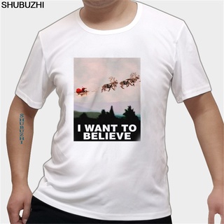 [COD]พร้อมส่ง เสื้อยืดลําลอง แขนสั้น พิมพ์ลาย I Want To Believe Design X-Files หลากสีสัน แฟชั่นสําหรับผู้ชายS-5XL