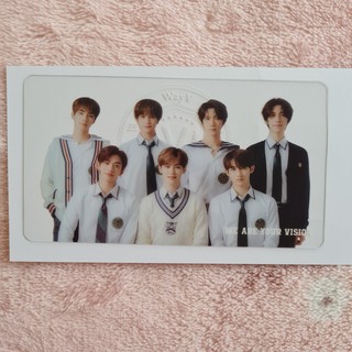 [พร้อมส่ง] โฟโต้การ์ดใส ที่คั่นหนังสือ WayV Back to School Kit 2021 Clear Bookmark Photocard