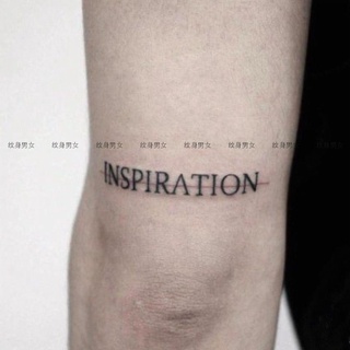 &lt; Inspiration} สติกเกอร์รอยสัก ภาษาอังกฤษ ไม่ซ้ําใคร / สไตล์คอ คอ แขน ตัวอักษร กันน้ํา ติดทนนาน จําลอง สติกเกอร์รอยสัก ผู้ชาย ผู้หญิง