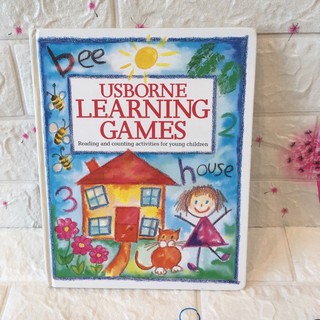 USBORNE LEARNING GAMES หนังสือกิจกรรมปกแข็ง(มือสอง)