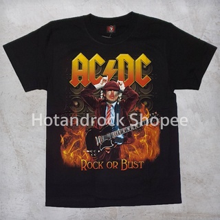 เสื้อยืดวงสีดำ AC DC TDM 1737 Hotandrock