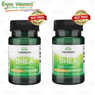 Swanson DHEA 50 mg 120 Capsules / Swanson DHEA 100 mg 60 Capsules (Exp.11/2024 &amp; Exp.12/2024)