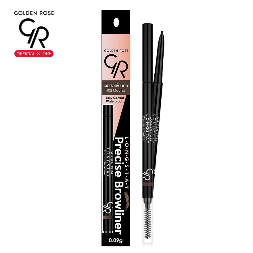 (โค้ดXZD27B ลด45ขั้นต่ำ300)Golden Rose/โกลเด้นโรส ดินสอเขียนคิ้ว เนื้อเจล ลองเสตย์ พรีไซสื บราว ไลน์เนอร์ / Longstay Pre - รูปที่ 3
