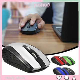 💕yrshop💕เมาส์ไร้สาย 2.4 G สำหรับคอมพิวเตอร์ PC Laptop Gamer