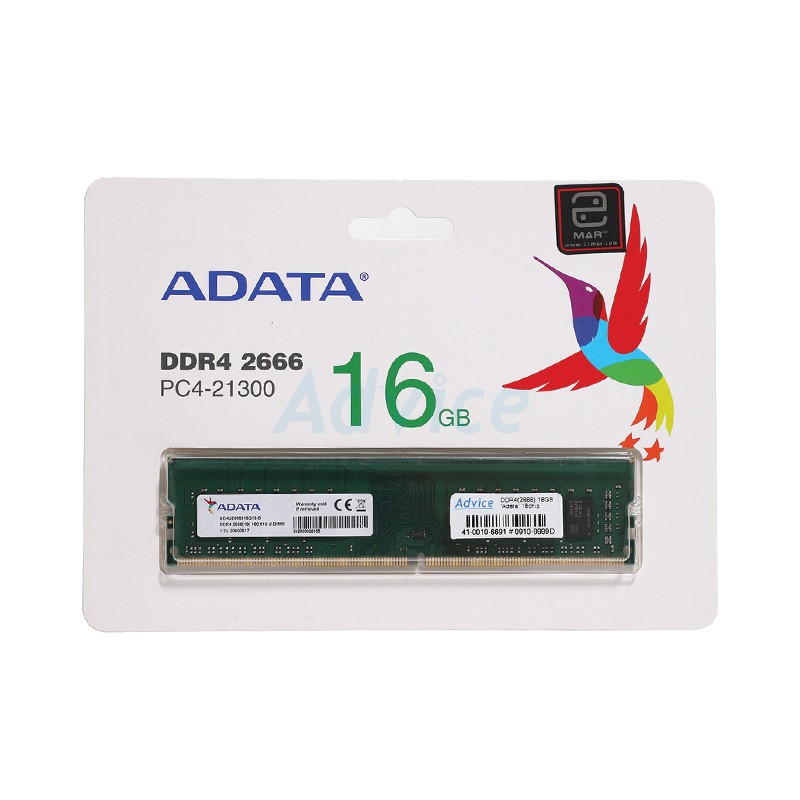 RAM DDR4(2666) 16GB ADATA 16 Chip