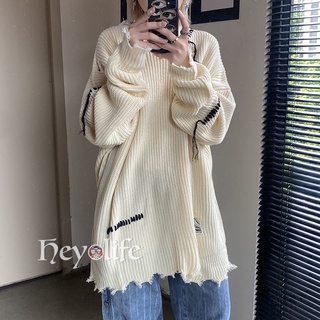 Harajuku style Women Knitted Sweaters Long Sleeved Thin hollow PBUB