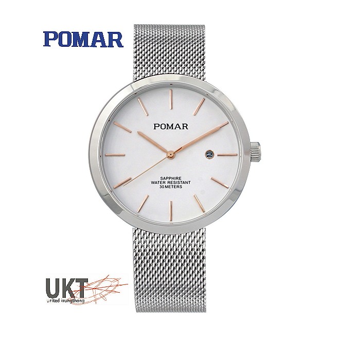 POMAR นาฬิการุ่น PM73552SS0213 หน้าขาว สำหรับผู้ชาย
