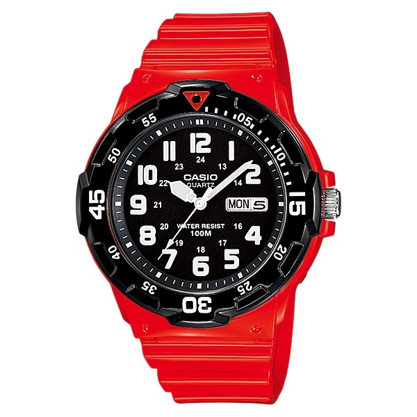 Casio นาฬิกาผู้ชาย รุ่น MRW-200HC-4BVDF - สีแดง/ดำ