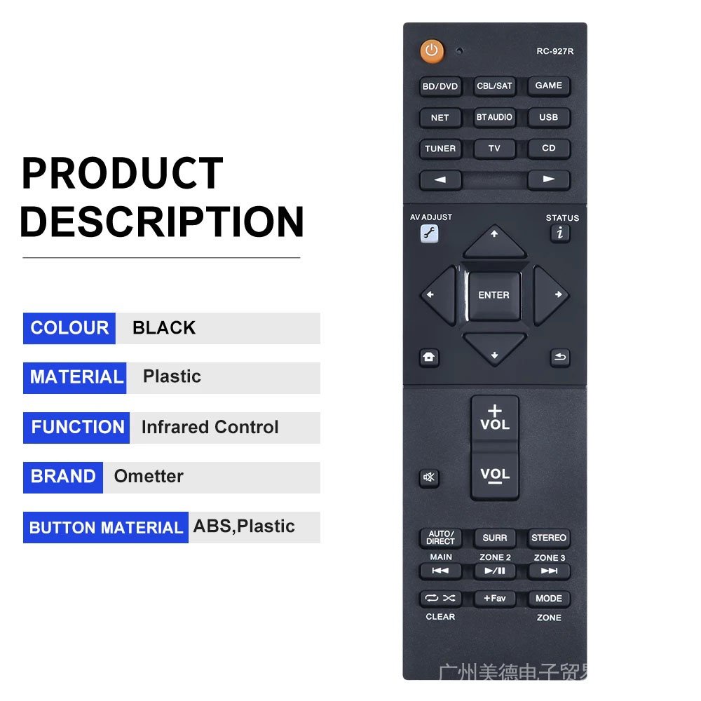 RC-957R รีโมทคอนโทรลสําหรับ Pioneer AV ตัวรับสัญญาณ VSX-933 VSX-LX503 VSX-LX302 VSX-LX102, VSX-LX302