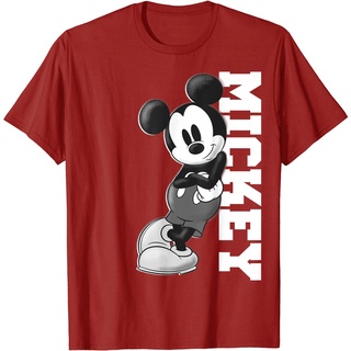 เสื้อยืด พิมพ์ลาย Disney Mickey Mouse Lean สําหรับผู้ใหญ่