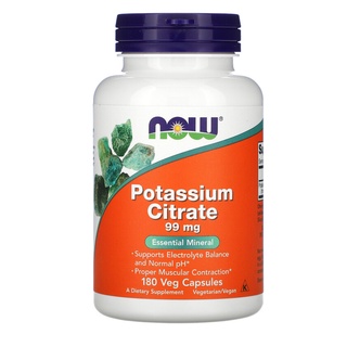 Now Foods, Potassium Citrate, 99 mg, 180 Capsules