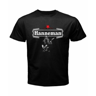 เสื้อยืดแขนสั้น พิมพ์ลาย Jeff Hanneman Slayer Vocalist Guitarist สีดํา สําหรับผู้ชายS-5XL