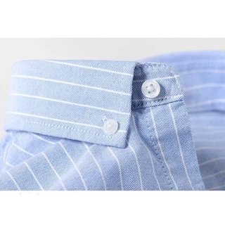 เสื้อเชิ้ตแขนสั้น Oxford รุ่น TheDOT. ผ้าทอ Twill หนานุ่ม ใส่สบาย ทนทาน