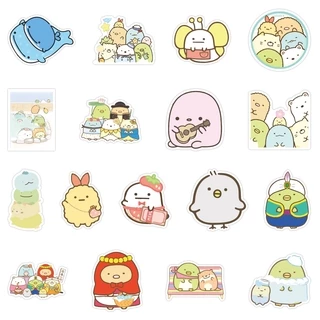 ✨พร้อมส่ง✨ซุมิกโกะ Sumikko Gurashi（すみっコぐらしSTICKER สติกเกอร์กันน้ำรูปแบบที่แตกต่างกัน 50pcs