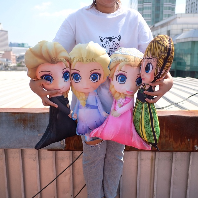หมอนอิง แบน Elsa เอลซ่า & Anna แอนนา 20นิ้ว Frozen โฟรเซ่น