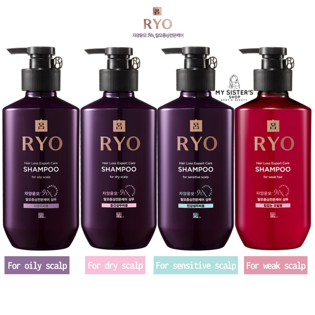 ۞☑▩(แพ็กเกจใหม่!) RYO Jayang yunmo Anti Hair Loss care Shampoo 400 ml แชมพูช่วยลดผมร่วง